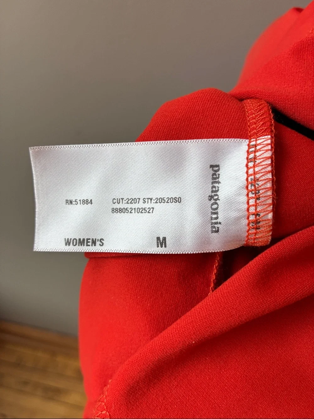 Patagonia Morning Glory Orange Halter Midi Dress, Medium - Picture 7 of 7